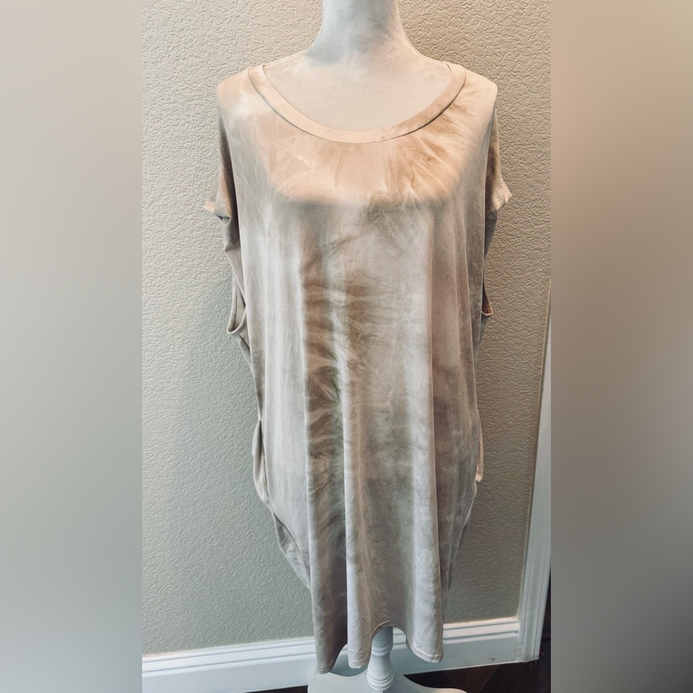 Chic Beige Women's Tunic Dress